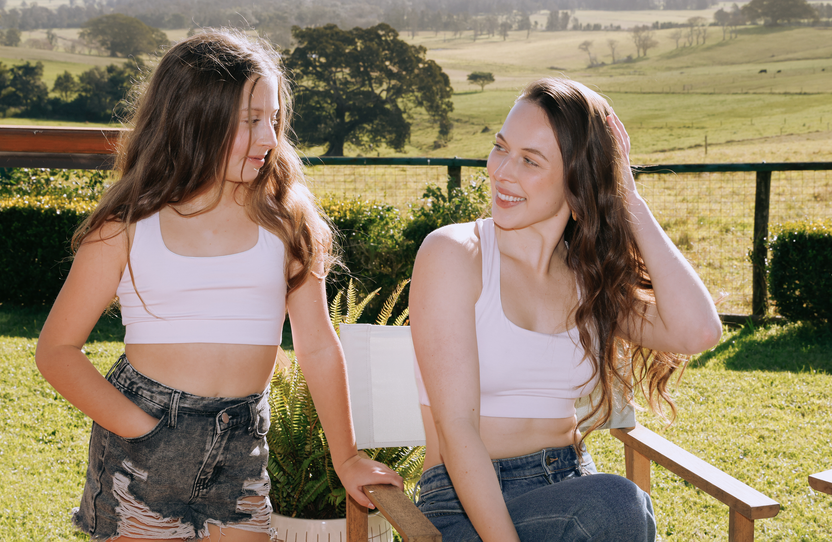 Billie Green - best first bras, crop bras, training bras for teens