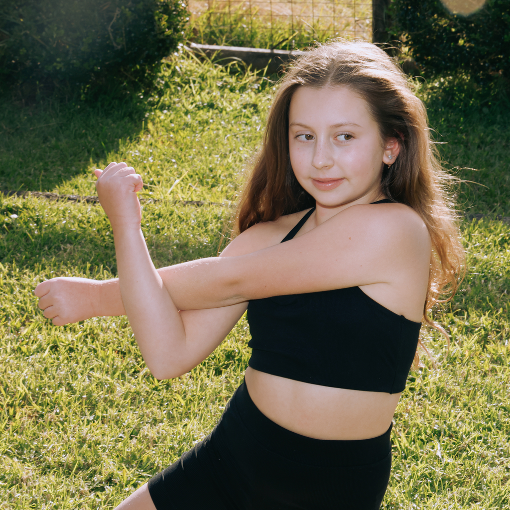 Active Shorts - Ribbed Black