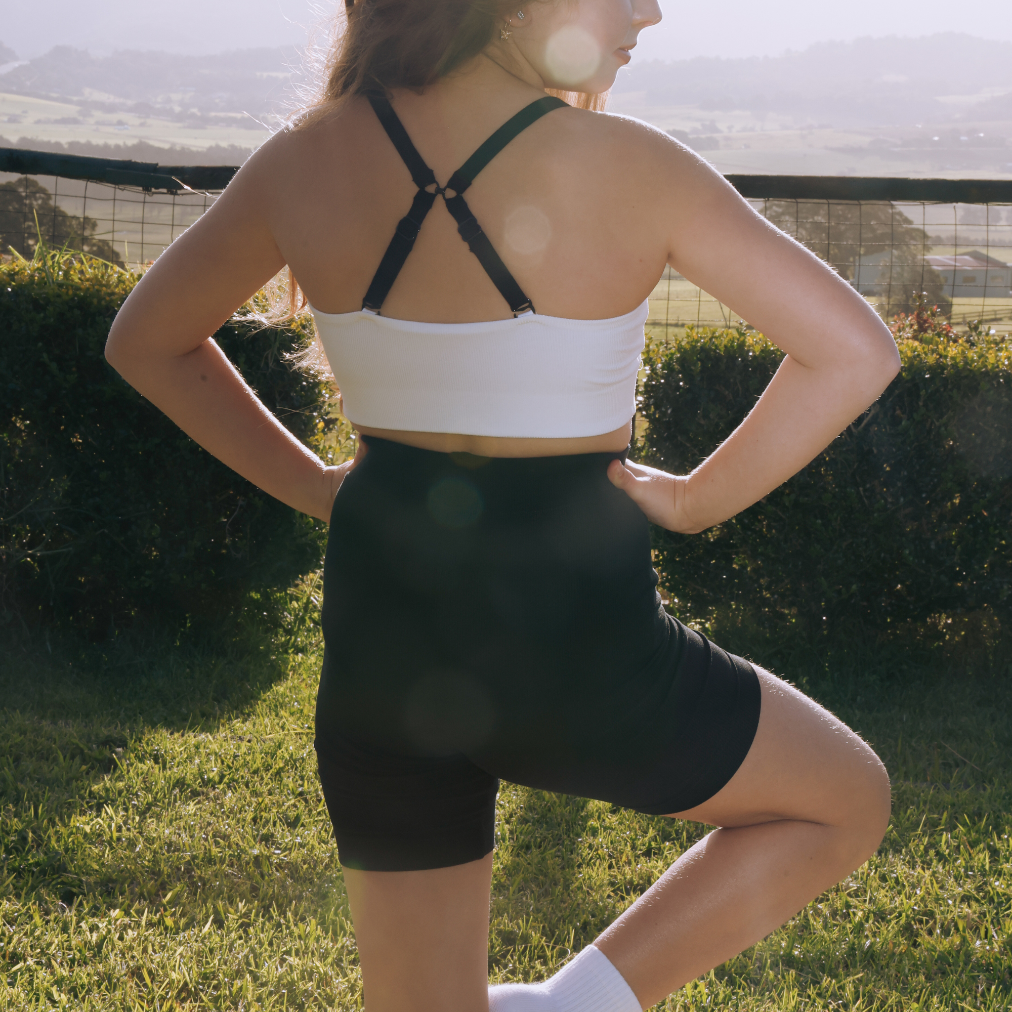 Active Shorts - Ribbed Black