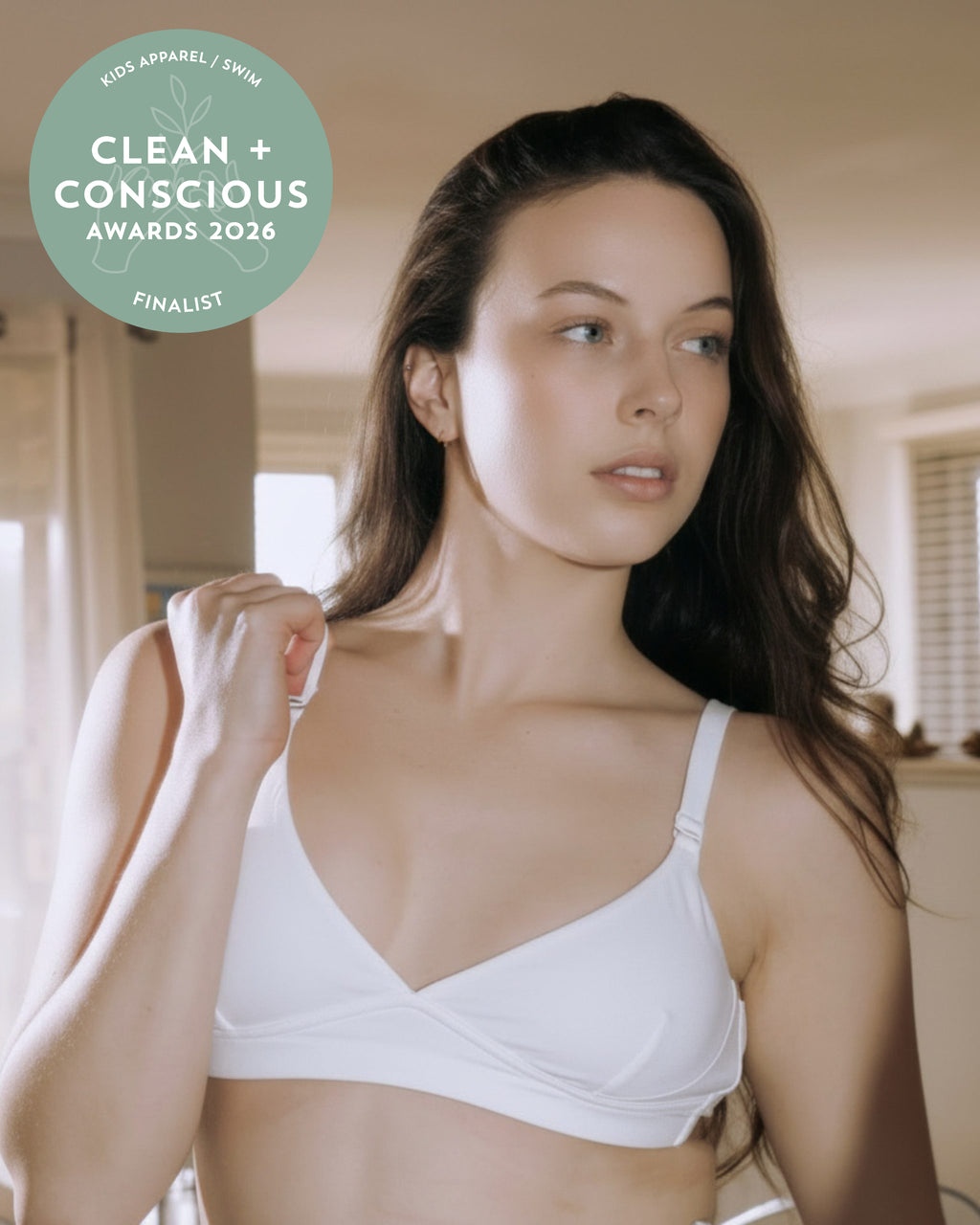 Contour Clasp Bra (White)