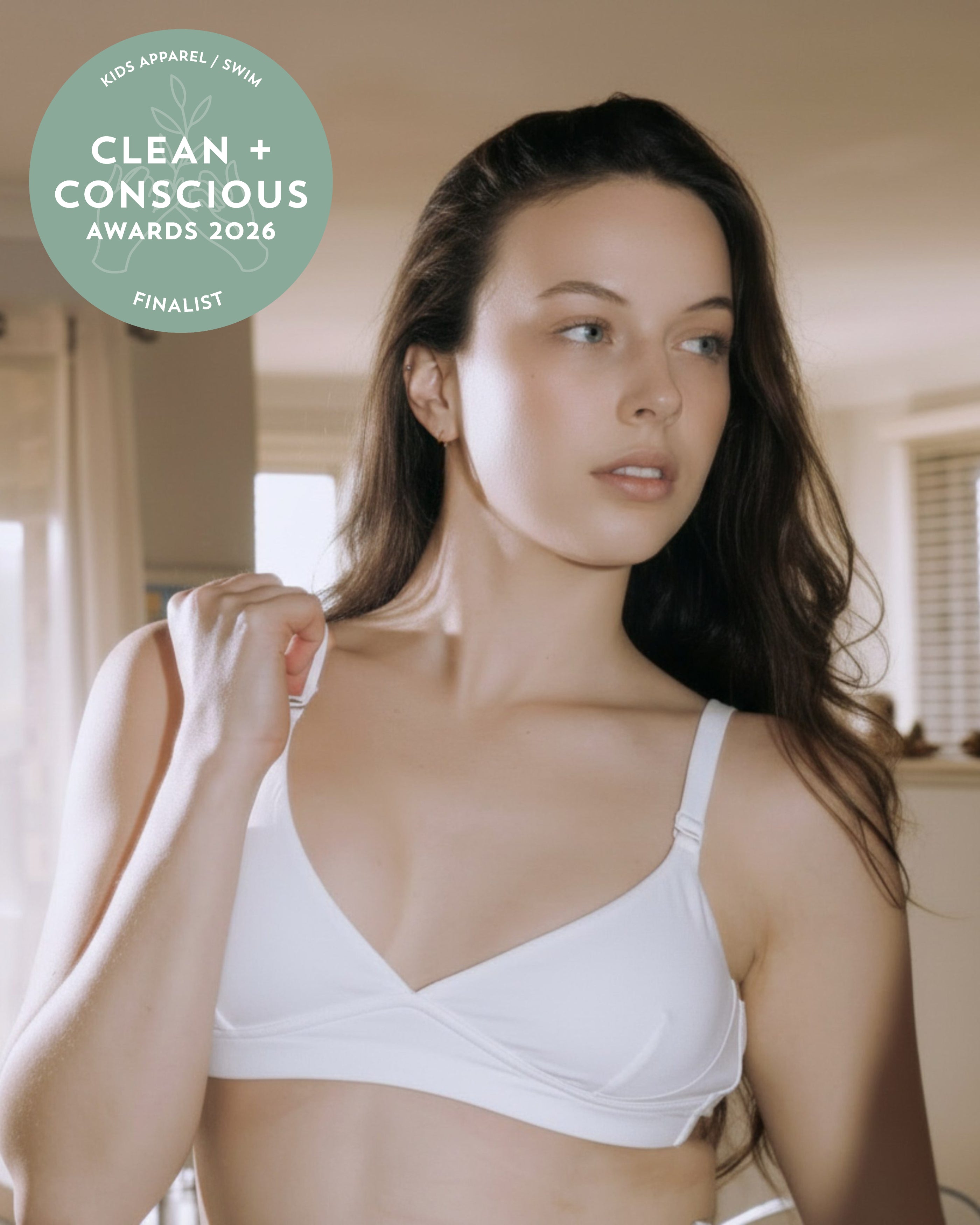 Contour Clasp Bra (White)