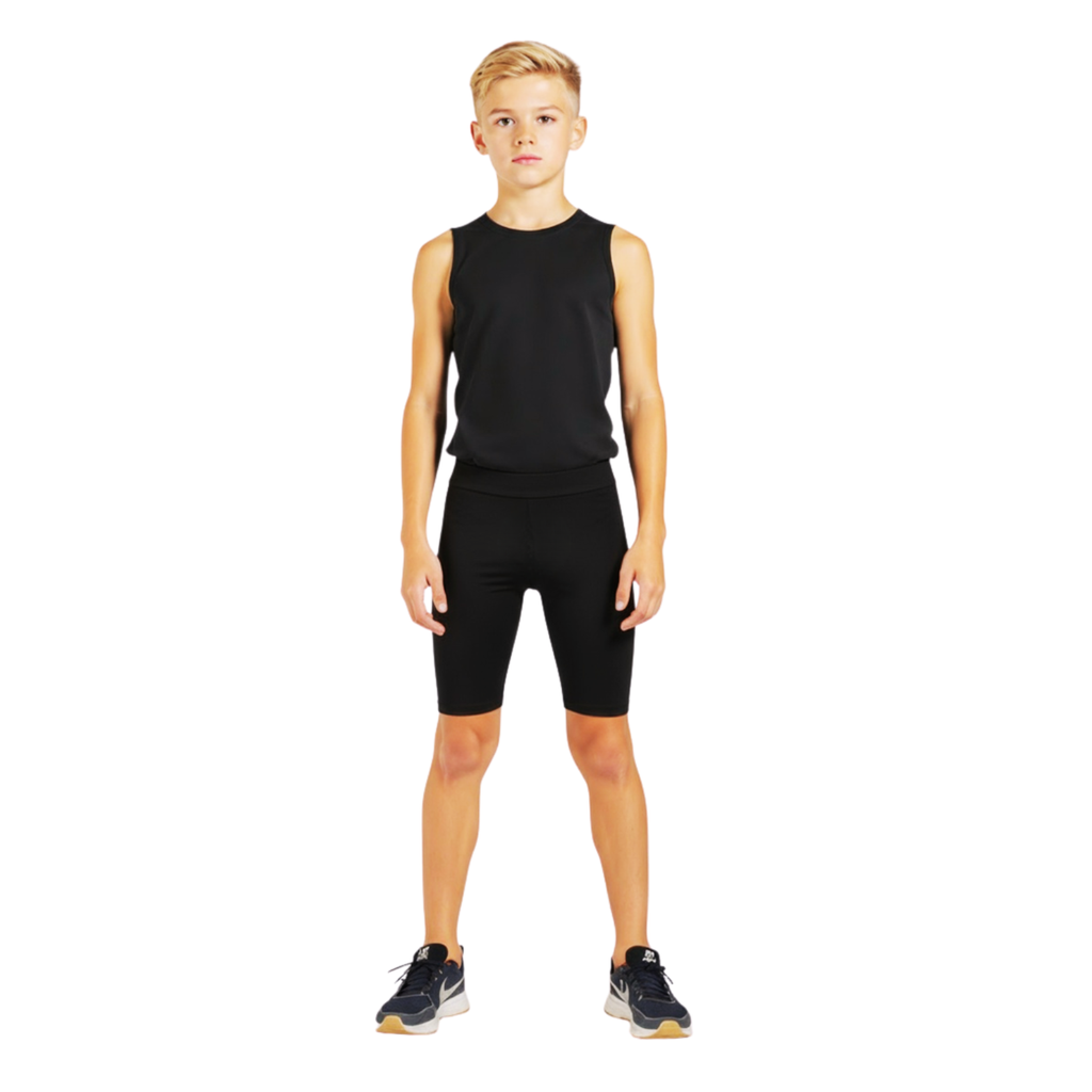 Everyday Skins (Boys) | Anti-chafe | Light Compression - Black