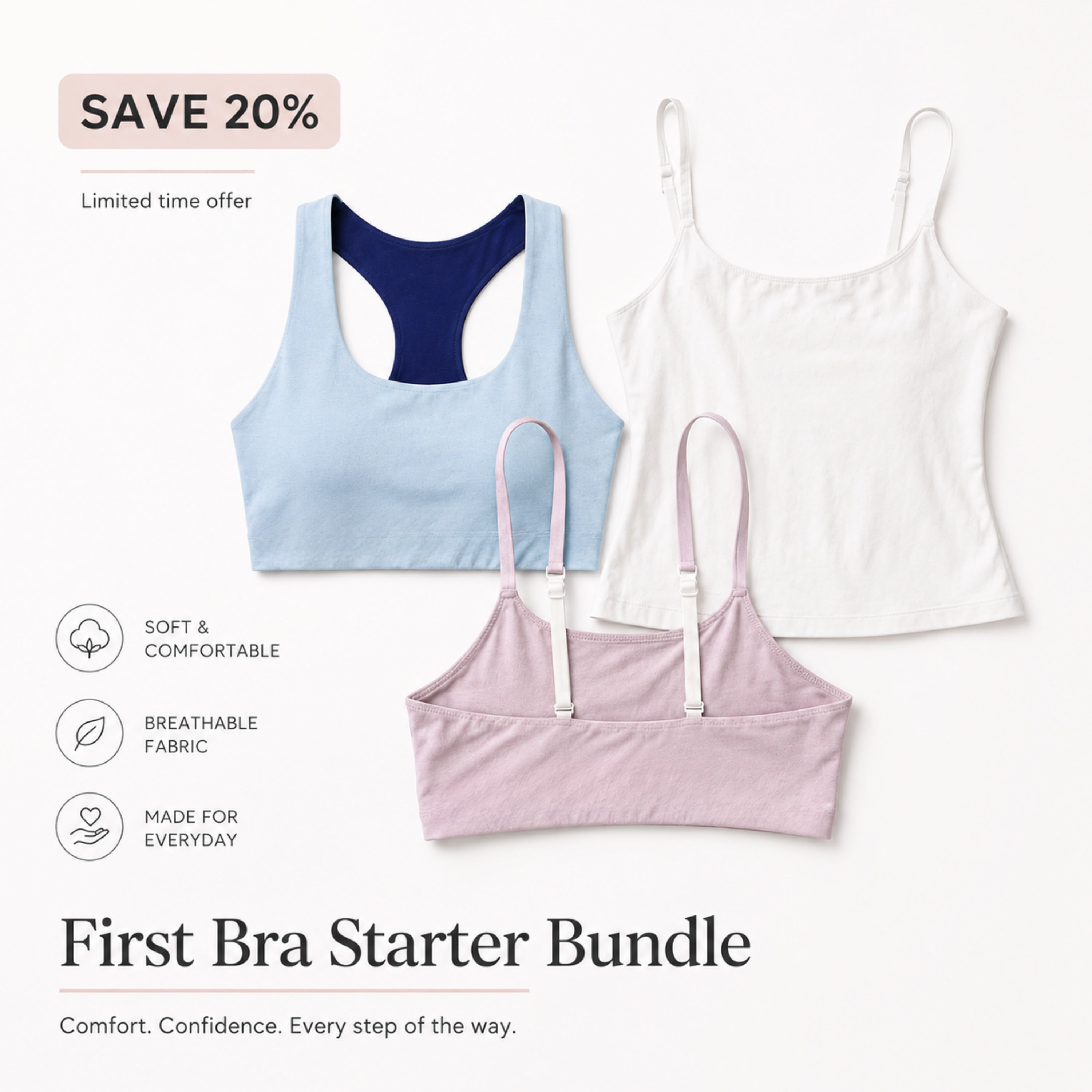 First Bra Starter Bundle - Save 20%