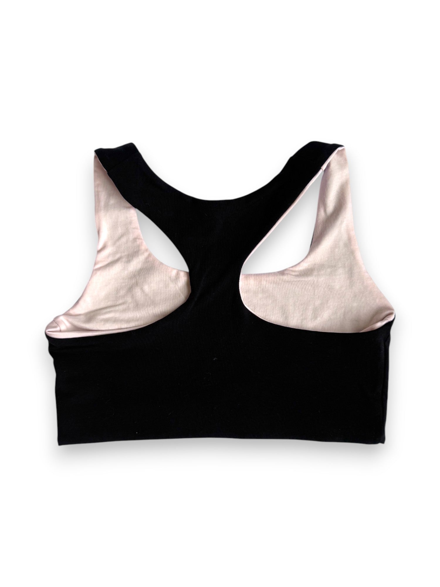 Reversible Racerback Seamless Bra  - Black/ Dusty Pink