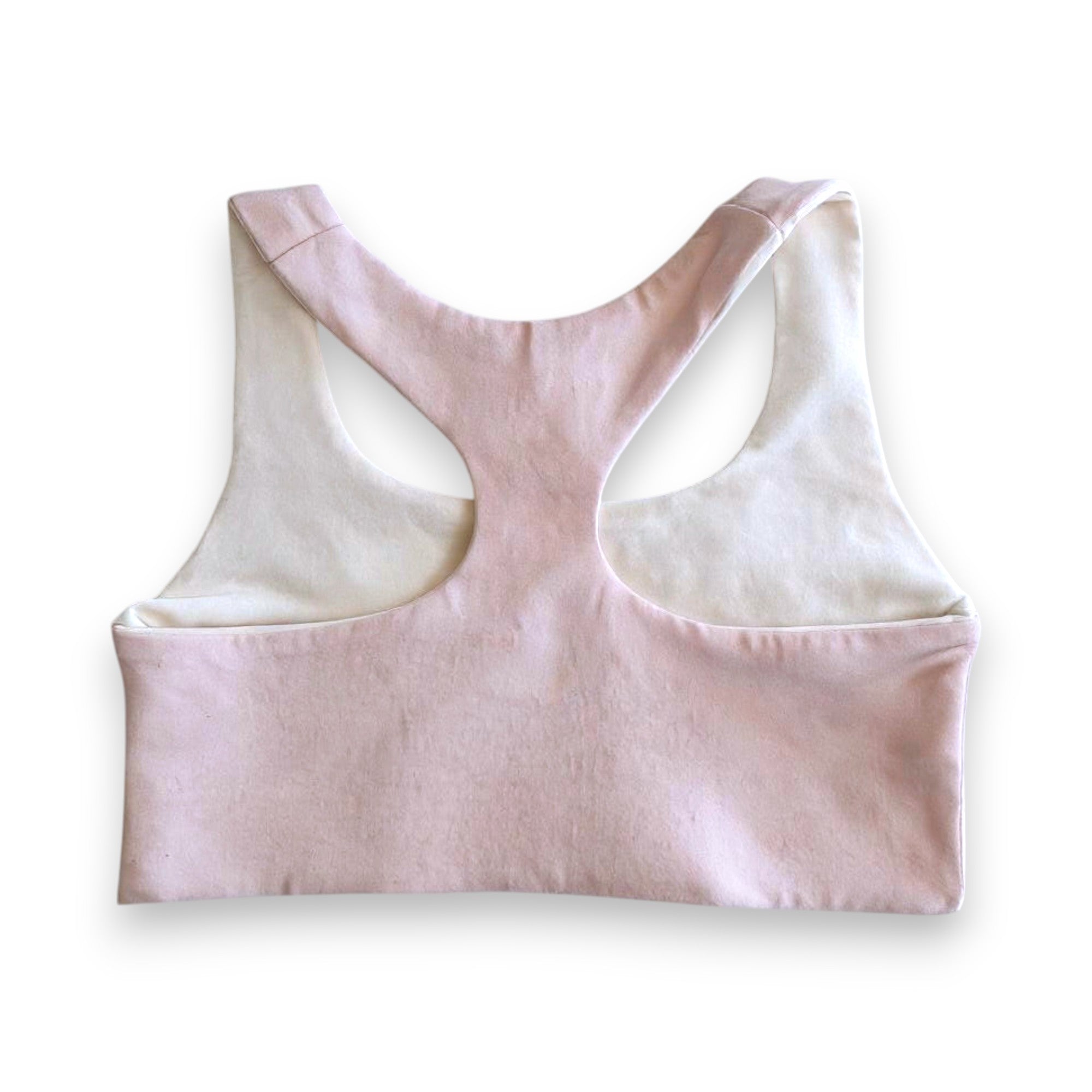 Reversible Racerback Seamless Bra - Pink/White